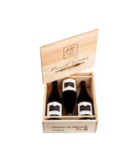 Manuel Correia Limited Edition - 3 Garrafas Embalagem em madeira