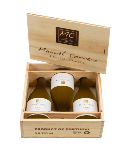 Manuel Correia Reserve Weiss Holzkiste 3 Flaschen